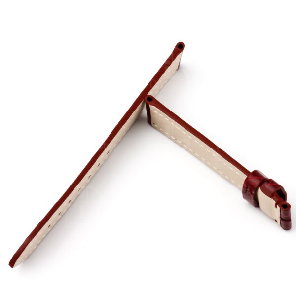 Replacement burgundy red Leather watch strap fit for Chopard Happy Sport Ladies watch