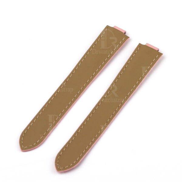 Genuine premium custom American Alligator Belly-scale Pink leather watch strap & watch band replacement for Cartier Ballon Bleu Lady Medium Men Large Chronograph Cartier watches online - Buy and shop the high-end best quality straps and watchbands from dr watchstrap at a low price