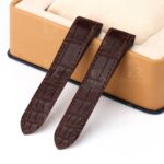 1607604037-Cartier-Santos-100-midsize-large-size-Replacement-leather-watch-band-strap-brown-America-Alligator-crocodile(2)