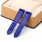 Cartier Santos 100 replacement leather watch straps Red America Crocodile leather 100% Handmade for sale