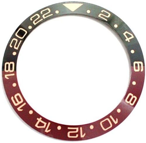 1607751495-40MM-bezel-Insert-Made-to-Fit-Rolex-GMT-II-Black-Brown-Ceramic Root Beer GMT Bezel Insert: Replacement Black & Brown Ceramic Bezel Rose Gold