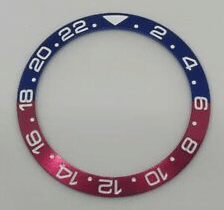 1607760639-40MM-bezel-Insert-Rolex-GMT-Master-II-Red-Blue-ceramic Replacement Bezel Insert for sale: Rolex Pepsi GMT Master II Red and Blue Ceramic bezel insert