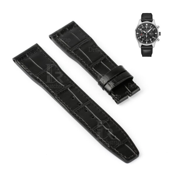 Custom alligator Leather strap for IWC Pilot watch (20mm, 21mm)