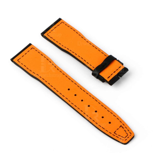 Buy 21mm IWC Pilot watch strap replacement orange inner leather