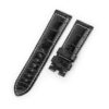 Genuine best quality OEM handmade custom Black Panerai Alligator Strap and watch band replacement 22mm 24mm for Panerai Luminor Due luxury watches from dr watchstrap for sale - Shop the premium crocodile material leather straps and watchbands online at a low price
