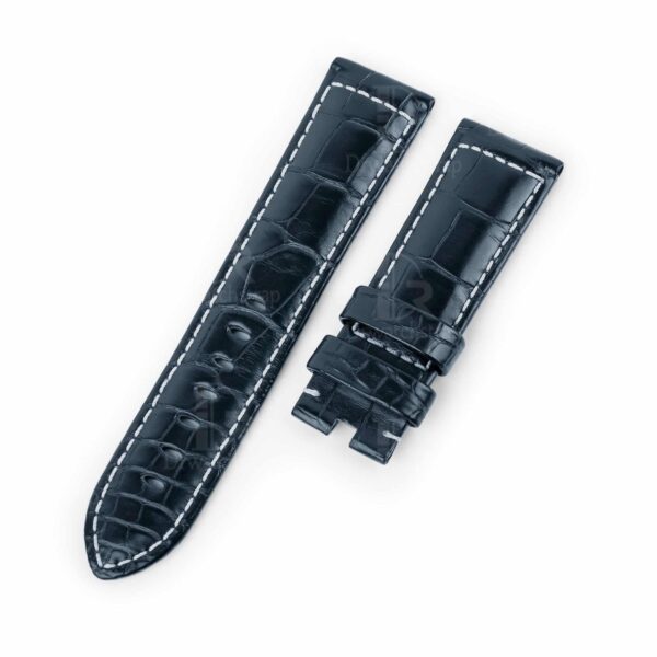 Genuine best quality OEM handmade custom Blue Panerai Alligator Strap and watch band replacement 22mm 24mm for Panerai Luminor Due luxury watches from dr watchstrap for sale - Shop the premium crocodile material leather straps and watchbands online at a low price