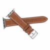 Handmade Brown Leather strap compatible with Apple Watch 38mm, 40mm, 42mm, 44mm