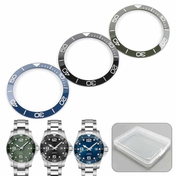 Buy Longines Hydroconquest black blue green red ceramic bezel insert replacement for sale