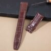 22mm Replacement Brown Leather Watch Band fit for IWC Portuguese