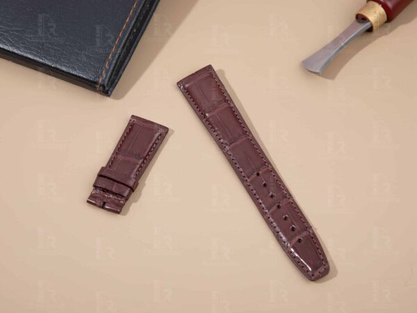 IWC 22mm leather strap can be personalized - Custom made to order