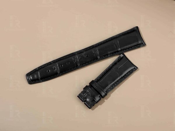 1618889879-Curved-end-IWC-22mm-black-leather-watch-strap-handmade (6) IWC Portuguese leather strap 22mm curved end