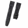 Custom best quality handmade black alligator crocodile 20mm 21mm leather IWC watch straps and watch bands replacement for IWC Pilot's watch Mark XVIII Chronograph - shop the grade A crocodile leather watchbands online