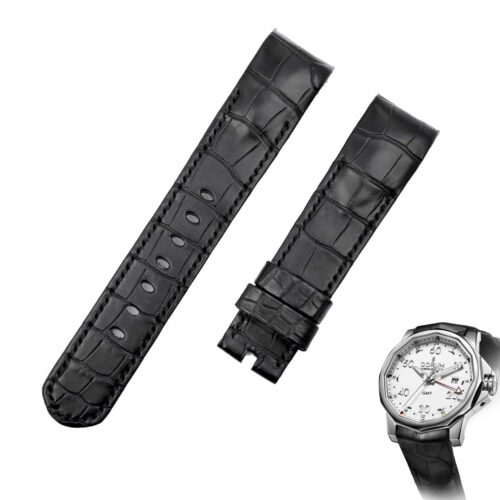 Corum watch strap - Admirals Cup bracelet replacement Black Alligator