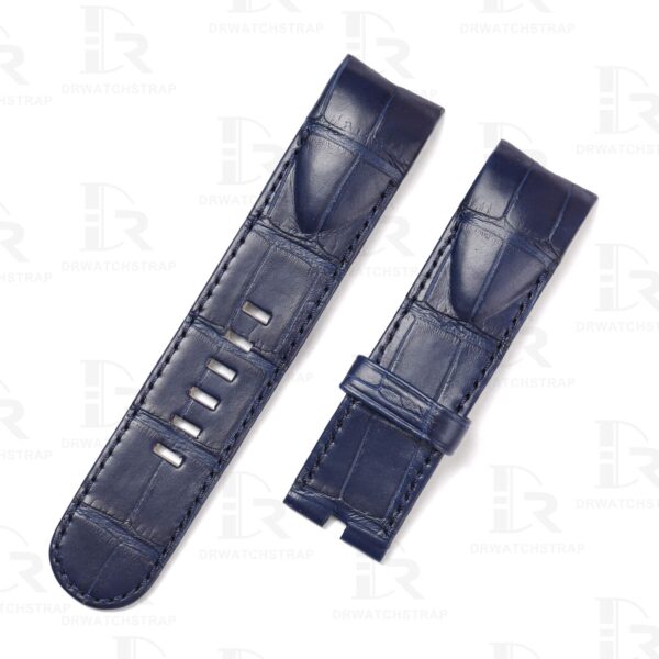 Buy custom Corum Admirals Cup Blue leather watch band 20mm 22mm 24mm straps Buy custom Corum Admirals Cup Blue leather watch band 20mm 22mm 24mm straps