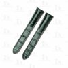 Replacement watch band green alligator strap for Cartier Ronde Cle de Cartier