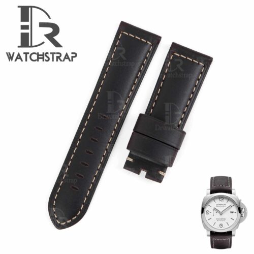 Premium best quality OEM brown handmade aftermarket Panerai strap 22mm 24mm 26mm leather strap & watch band replacement for Panerai Luminor Due Radiomir luxury watches from DR Watchstrap - Shop genuine calf leather straps and watch bands online for sale at a low price