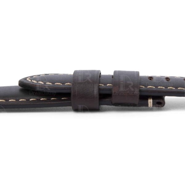 Premium best quality OEM brown handmade aftermarket Panerai strap 22mm 24mm 26mm leather strap & watch band replacement for Panerai Luminor Due Radiomir luxury watches from DR Watchstrap - Shop genuine calf leather straps and watchbands online for sale at a low price