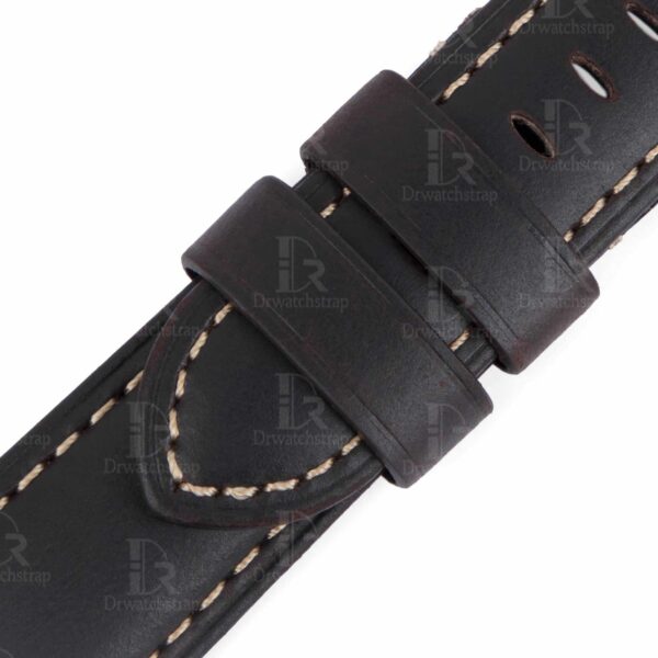Premium best quality OEM brown handmade aftermarket Panerai strap 22mm 24mm 26mm leather strap & watch band replacement for Panerai Luminor Due Radiomir luxury watches from DR Watchstrap - Shop genuine calf leather straps and watchbands online for sale at a low price