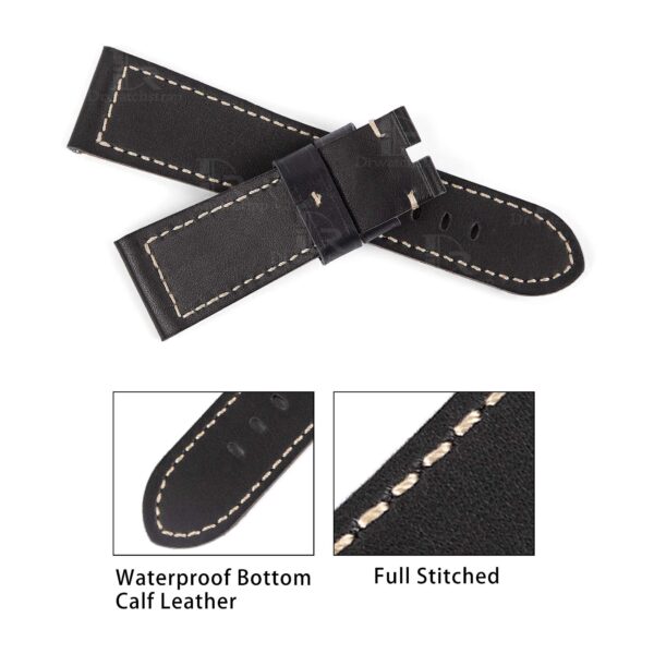 Panerai strap 24mm brown leather watch band