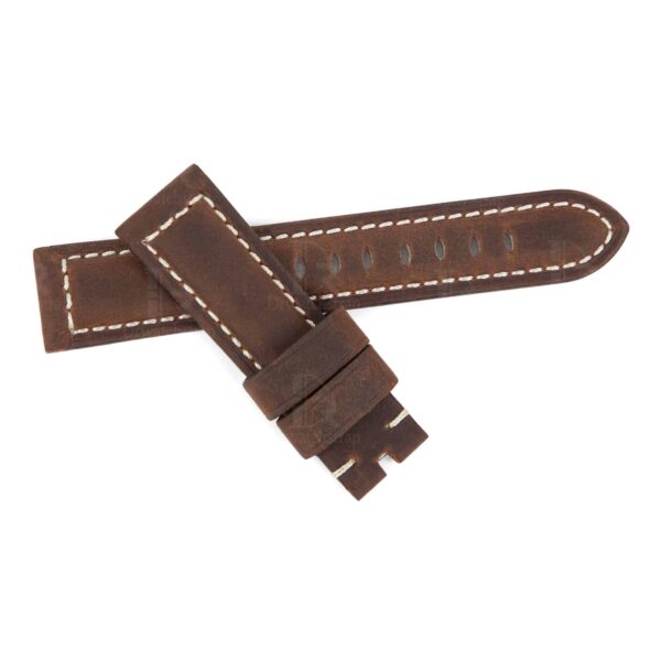 Best quality brown calfskin Panerai replacement strap 24mm 22mm 26mm & leather OEM Custom watch band for Panerai Luminor Due Radiomir watches from DR Watchstrap - Shop and buy calf leather handmade OEM straps and watchbands online at a low price