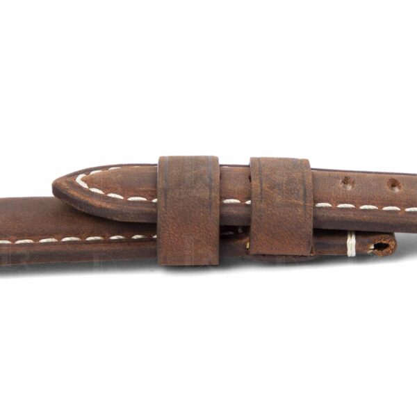 Best quality brown calfskin Panerai replacement strap 24mm 22mm 26mm & leather OEM Custom watch band for Panerai Luminor Due Radiomir watches from DR Watchstrap - Shop and buy calf leather handmade OEM straps and watch bands online at a low price