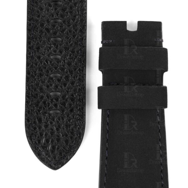 Custom OEM Premium calf material black leather Panerai strap 24mm 26mm 22mm & watch band replacement for Panerai Luminor Due Radiomir luxury watches for sale - Shop the best quality calfskin watch straps and watch bands from DR Watchstrap online at a low price