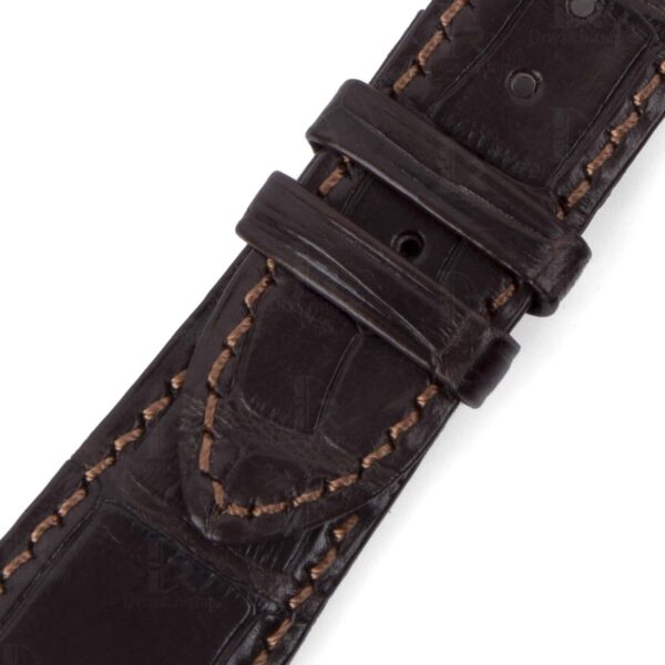 Replacement Patek Philippe nautilus 5712 leather watchband for sale Buy hand-made Custom OEM