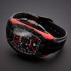 Buy handmade replacement black leather strap & band fit for Franck Muller 8900 watches OEM Wholesale