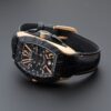 Buy handmade replacement black leather strap & band fit for Franck Muller 8900 watches OEM Wholesale