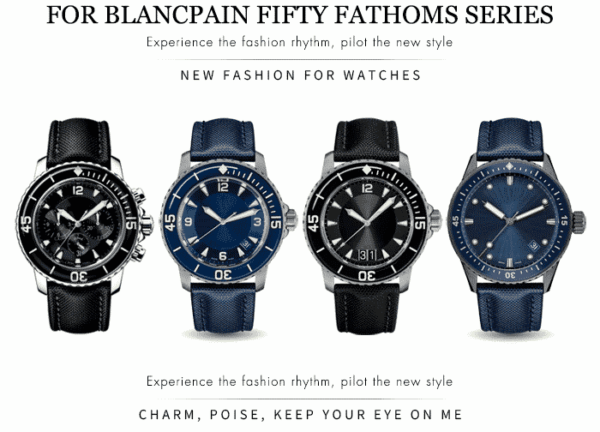 Handmade Canvas strap for Blancpain Fifty Fathoms Sailcloth