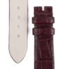 Handmade burgundy leather strap fit for Jaeger-Lecoultre Rendez-Vous Moon Series