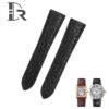 Custom best quality material alligator crocodile Cartier Tank & Ronde solo black brown blue orange green gold watch leather strap and watch band replacement 16mm 18mm 20mm 23mm size compatible with Cartier Tank & Ronde solo small large - Shop the high-end quality straps and watchbands from DR watchstrap