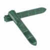 Genuine custom green alligator leaher strap and watch band replacement for Cartier Ballon bleu watches - OEM high-end quality watch bands online at a low price