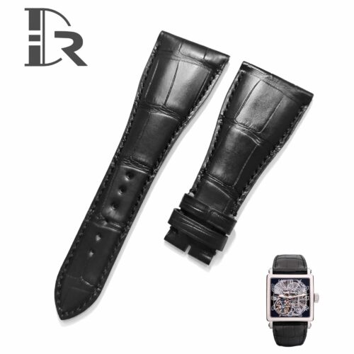 Buy Custom Black Roger Dubuis replacement strap Handmade OEM lug size 30mm