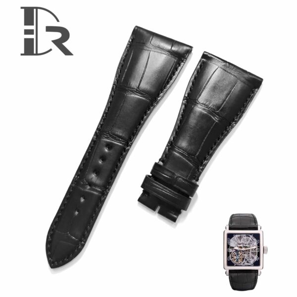 Buy Custom Black Roger Dubuis replacement strap Handmade OEM lug size 30mm
