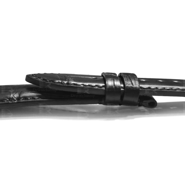 Buy Replacement Black Leather watch band fit for Roger Dubuis Golden Square