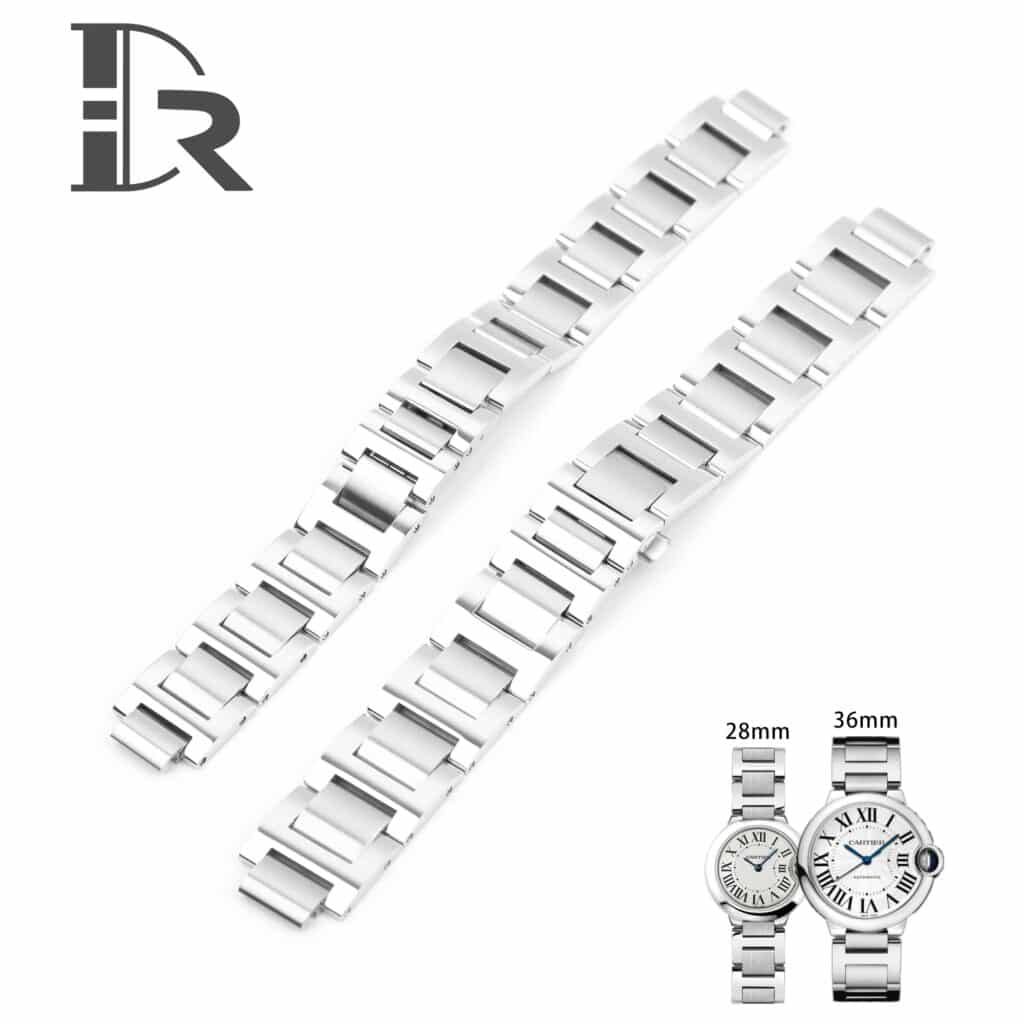 Cartier Ballon Bleu stainless steel bracelet replacement watchband