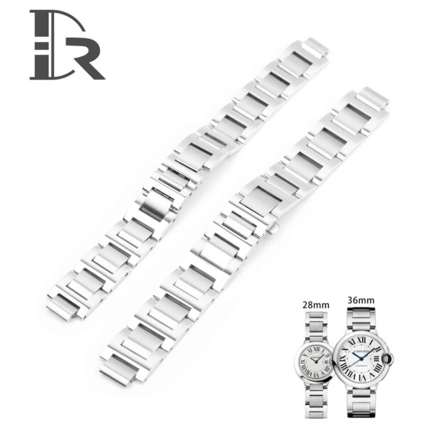 Cartier Ballon Bleu stainless steel bracelet replacement watchband