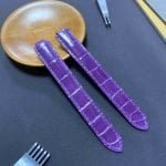 Handcrafted leather strap for Cartier Ballon Bleu colorful replacement alligator watch band