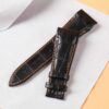 Custom handmade Grade A alligator black leather Franck Muller Conquistador strap and watch band replacement for Franck Muller Conquistador Grand Prix 8900 9900 SC DT GPG luxury watches - Best quality crocodile watch bands online at a low price