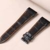 Custom handmade Grade A alligator black leather Franck Muller Conquistador strap and watch band replacement for Franck Muller Conquistador Grand Prix 8900 9900 SC DT GPG luxury watches - Best quality crocodile watch bands online at a low price