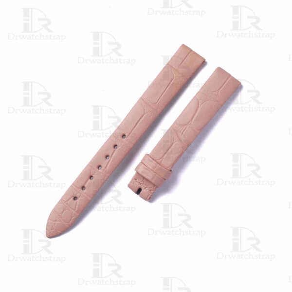 Buy custom Jaeger Lecoultre Rendez Vous Moon Pink leather Series 14mm 16mm watchbands replacement