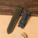 Handmade crocodile leather watch strap for Panerai Luminor watchband
