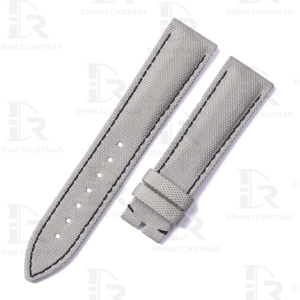 Custom Blancpain Fifty Fathoms Gray canvas replacement sailcloth nylon watch strap 20mm 23mm