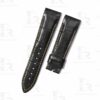 Custom handmade Grade A alligator black leather Yellow stitch Franck Muller Conquistador strap and watch band replacement for Franck Muller Conquistador Grand Prix 8900 9900 SC DT GPG luxury watches