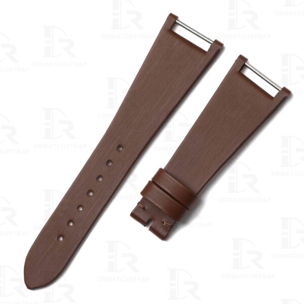 High quality brown satin material watch strap for Patek Philippe Twenty-4