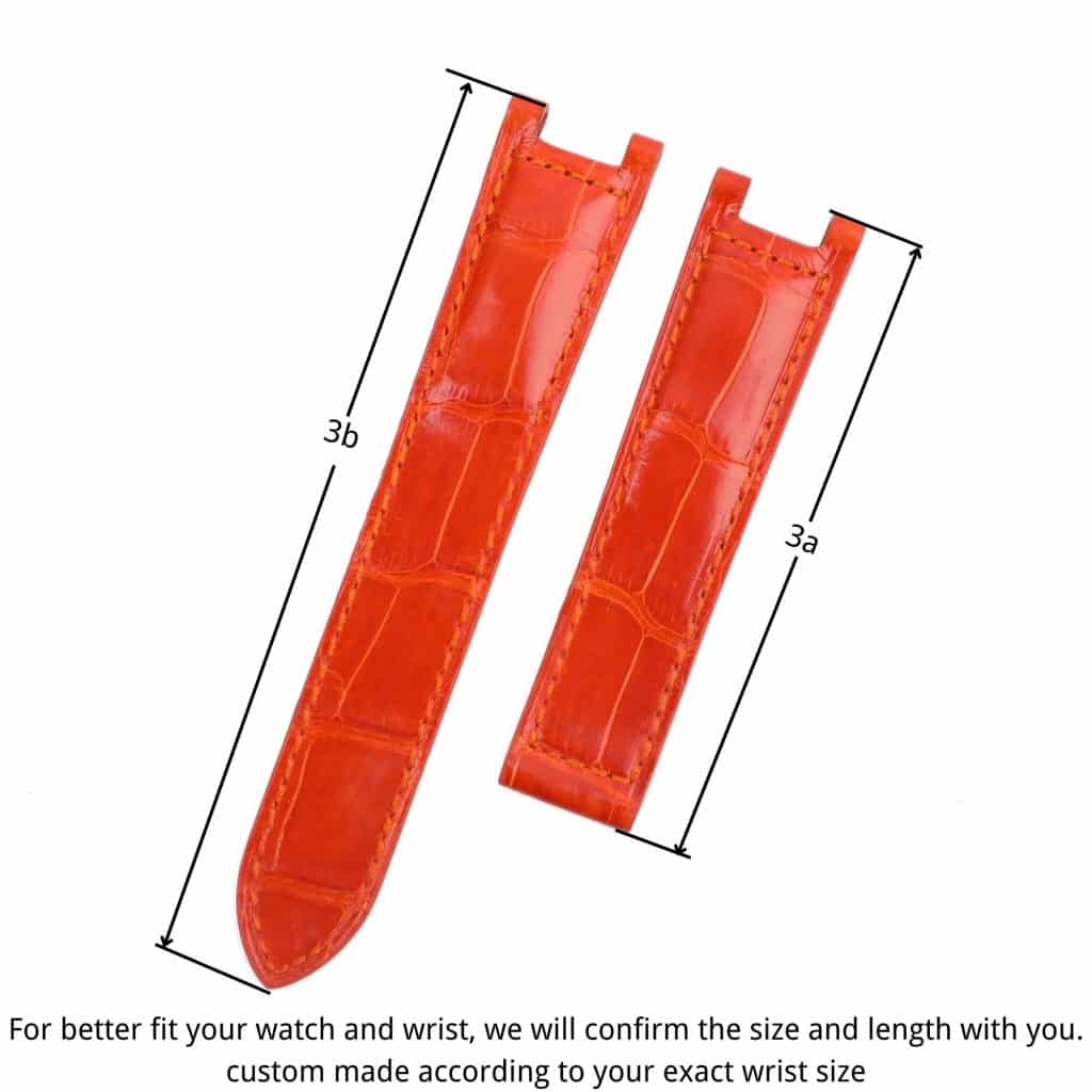 Cartier pasha leather watch strap