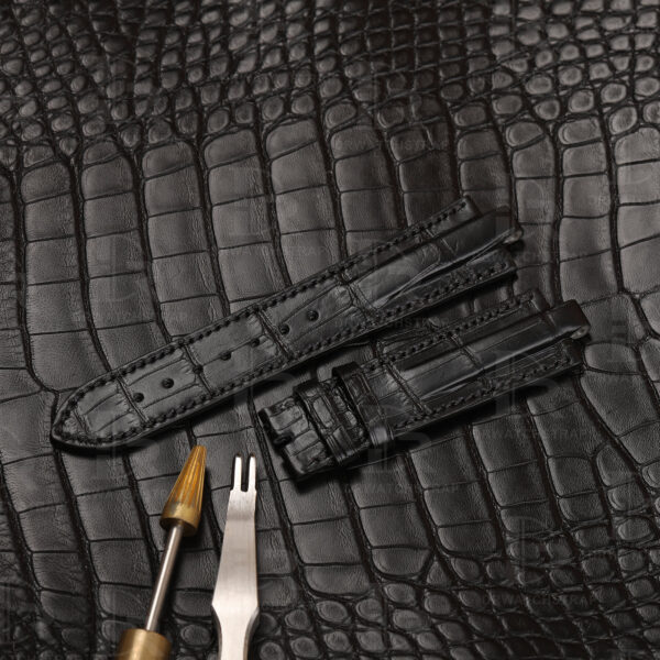 Custom alligator leather watch band for Bvlgari Diagono (1)