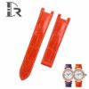 Genuine best quality American Alligator Orange leather watch strap and watch band replacement for Cartier De Pasha watches from DR Watchstrap - Shop the 100% handmade crocodile leather straps and watchbands online at a low price