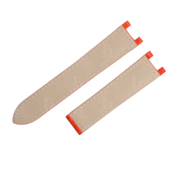 18mm 20mm Genuine best quality American Alligator Orange leather watch strap and watch band replacement for Cartier De Pasha watches from DR Watchstrap - Shop the 100% handmade crocodile leather straps and watchbands online at a low price
